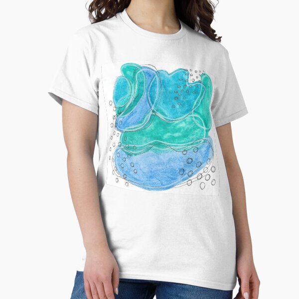 Item preview, Polar Flurry - Watercolor and Ink Abstract designed and sold by GenAumonier.