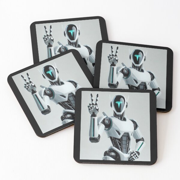 Item preview, tesla bot designed and sold by TEEJAMBOREE.