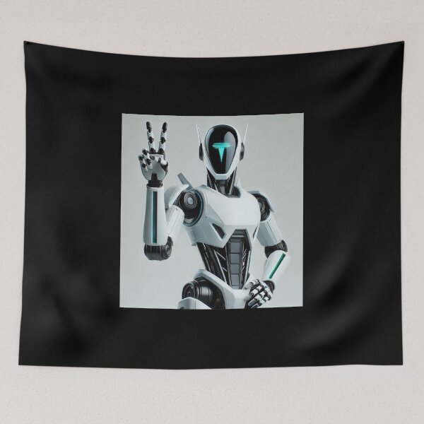 Item preview, tesla bot designed and sold by TEEJAMBOREE.