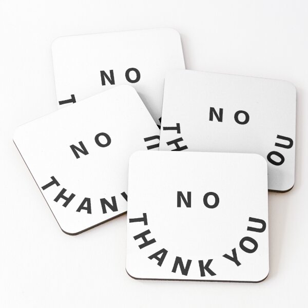 Item preview, NO THANK YOU designed and sold by MayMugs.