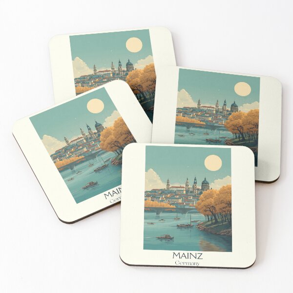Item preview, Mainz Germany Poster – Cathedral City Overlooking the Rhine designed and sold by TuncGK.