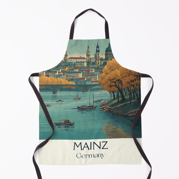 Item preview, Mainz Germany Poster – Cathedral City Overlooking the Rhine designed and sold by TuncGK.