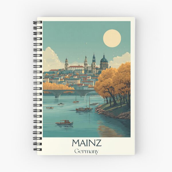 Item preview, Mainz Germany Poster – Cathedral City Overlooking the Rhine designed and sold by TuncGK.