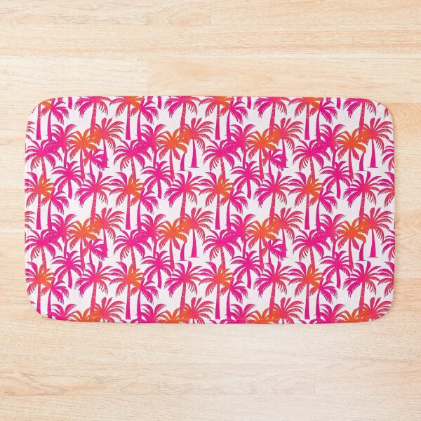 Item preview, Pink Orange Neon Palm Tree Ibiza Pattern designed and sold by Magnolia Valley Art.