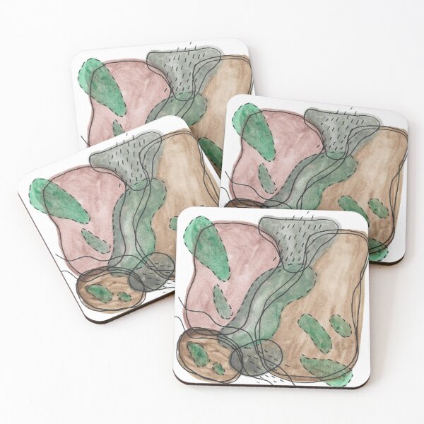 Item preview, Uncharted Terrain - Watercolor and Ink Abstract designed and sold by GenAumonier.