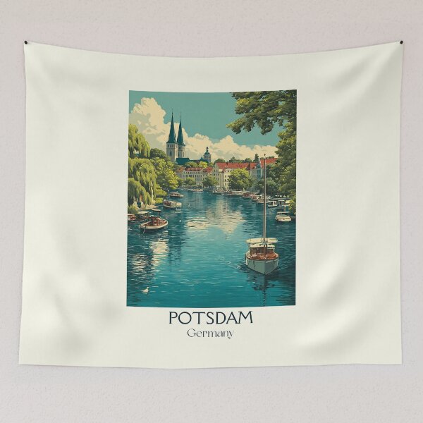 Item preview, Potsdam Germany Poster – River Reflections and Palatial Calm designed and sold by TuncGK.