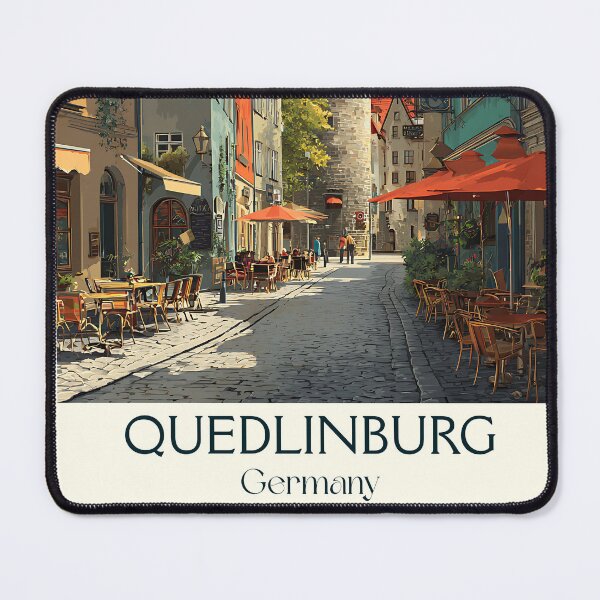 Item preview, Quedlinburg Germany Poster – Half-Timbered Fairytale Town Scene designed and sold by TuncGK.