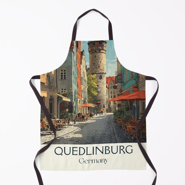 Item preview, Quedlinburg Germany Poster – Half-Timbered Fairytale Town Scene designed and sold by TuncGK.