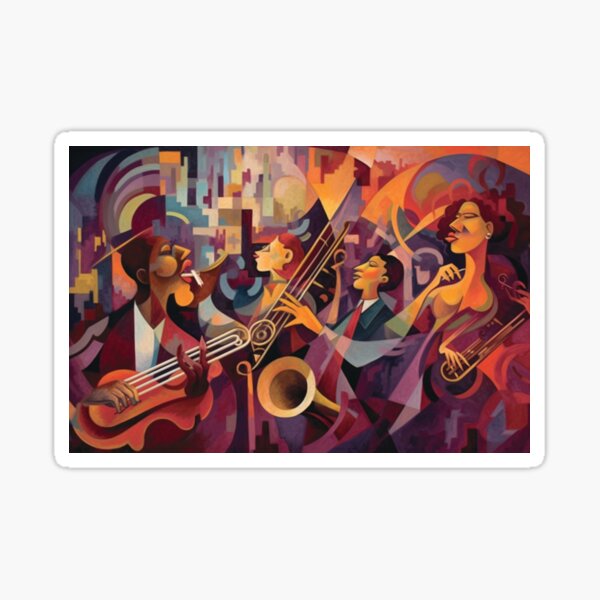 Item preview, New Orleans Jazz Tapestry - Vibrant Abstract Music Art Decor designed and sold by GSizzle1.