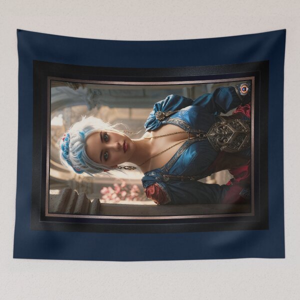 Item preview, Introspective Portrait Of The Enchanting Titanya Morwen Alluring AI Concept Art by Xzendor7 designed and sold by Xzendor7 Digital Art Creations.