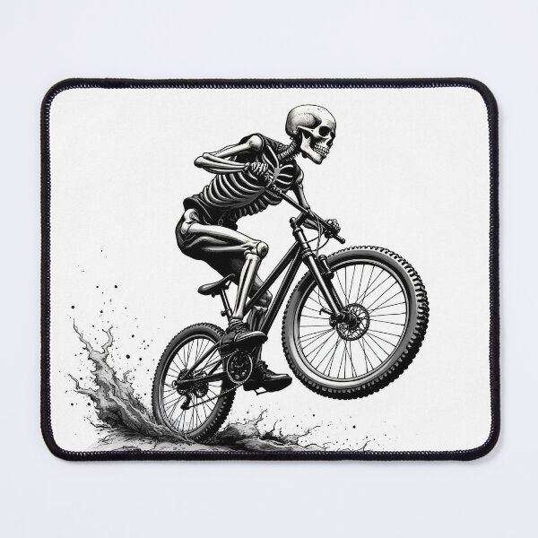 Item preview, Skeleton riding a mountain bike designed and sold by Danh Style.