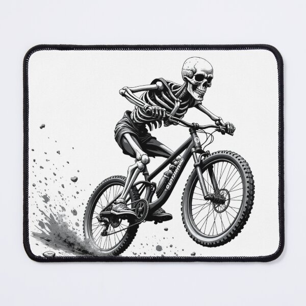 Item preview, Skeleton riding a mountain bike designed and sold by Danh Style.