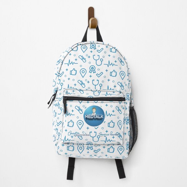 Item preview, Health pattern - Blue and white designed and sold by Medtalkpodcast.