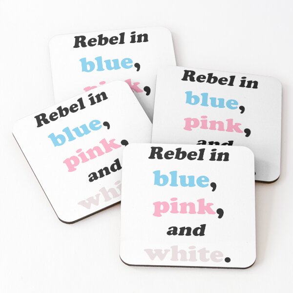 Item preview, Rebel in blue, pink and white designed and sold by Crazyhatkid.