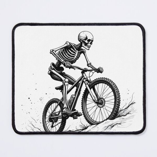 Item preview, Skeleton riding a mountain bike designed and sold by Danh Style.