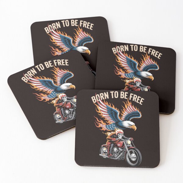 Item preview, Motorcycle Lovers Born To Be Free designed and sold by mydesignsbylar.