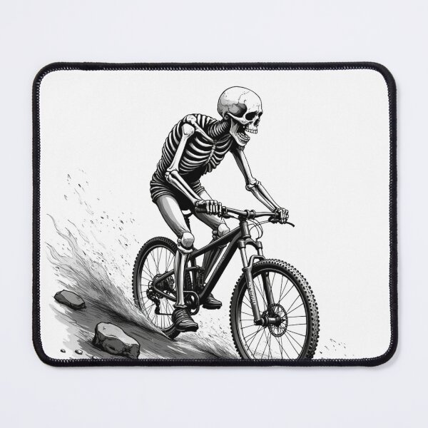 Item preview, Skeleton riding a mountain bike designed and sold by Danh Style.