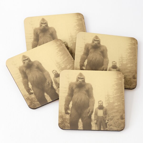 Item preview, Sasquatch Art Print - Vintage Bigfoot Lumberjack Photo Style designed and sold by GSizzle1.