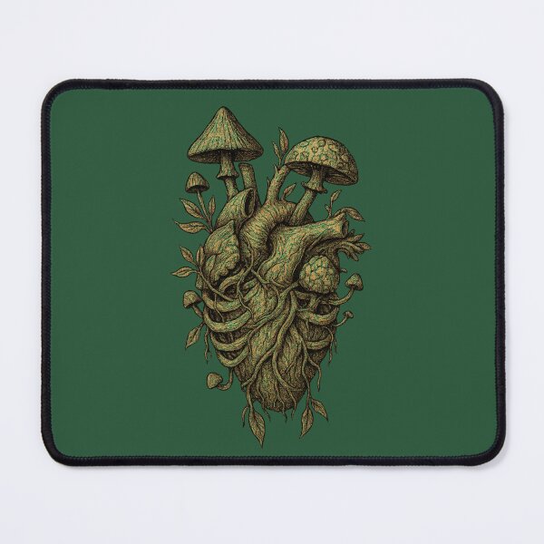 Item preview, Heart of Spores – Anatomical Fungi Bloom Illustration designed and sold by Altered Array, LLC.