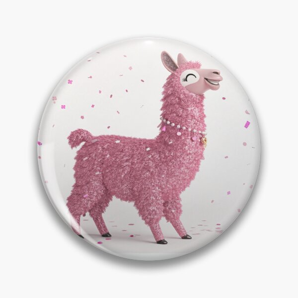 Item preview, Adorable Pink Glitter llama, A Festive 3D Render- generated by ai designed and sold by elkuni.