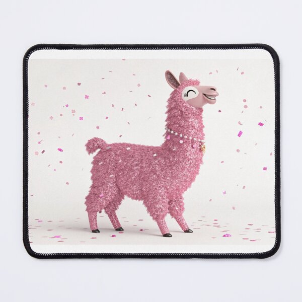 Item preview, Adorable Pink Glitter llama, A Festive 3D Render- generated by ai designed and sold by elkuni.