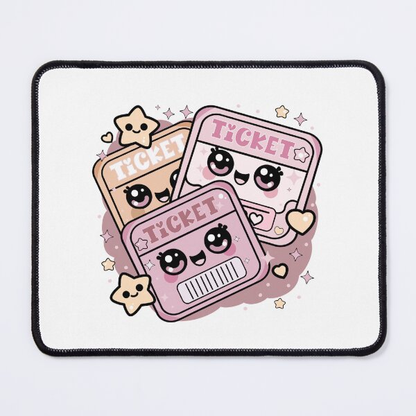 Item preview, Kawaii Travel Tickets – Pastel Adventure Sticker designed and sold by Everglo Travels.