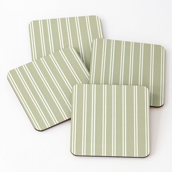 Item preview, Sage Linen Stripes designed and sold by PrettyPatternss.