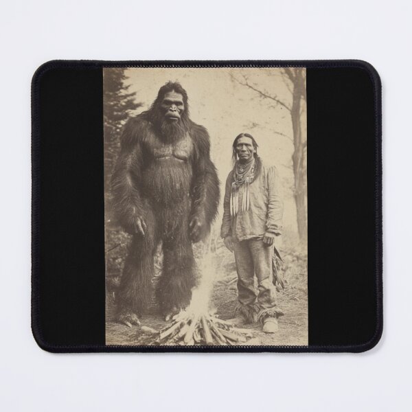 Item preview, Indigenous/Native American & Sasquatch Art Print - Mythic Folklore Framed Decor designed and sold by GSizzle1.