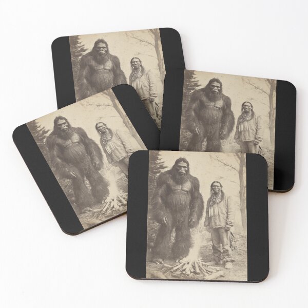 Item preview, Indigenous/Native American & Sasquatch Art Print - Mythic Folklore Framed Decor designed and sold by GSizzle1.