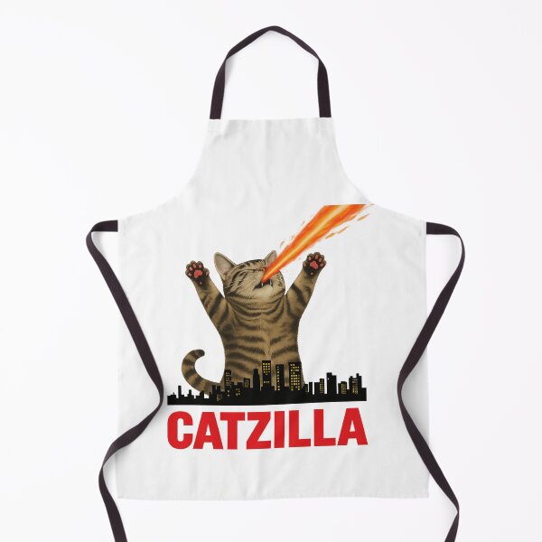 Item preview, Catzilla Giant Cat Breathing Fire Over City designed and sold by Alex Songs.