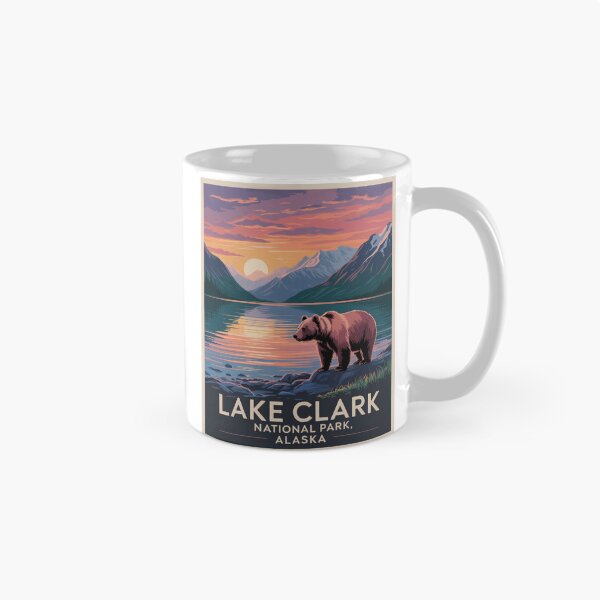 Aperçu de l'œuvre Parc national du lac Clark, Alaska créée et vendue par ShirtsandHats.