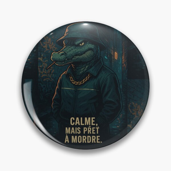 Item preview, Urban Crocodile Calm But Dangerous | Streetwear Reptile Design designed and sold by QueLaFamilleOff.