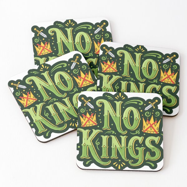Item preview, No Kings Quote Sticker – Punk Anarchist Redbubble Art designed and sold by eyesasdaggers.