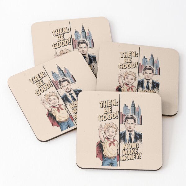 Item preview, Then Be Good Now Make Money Life Journey Comic Art designed and sold by cabana.space.
