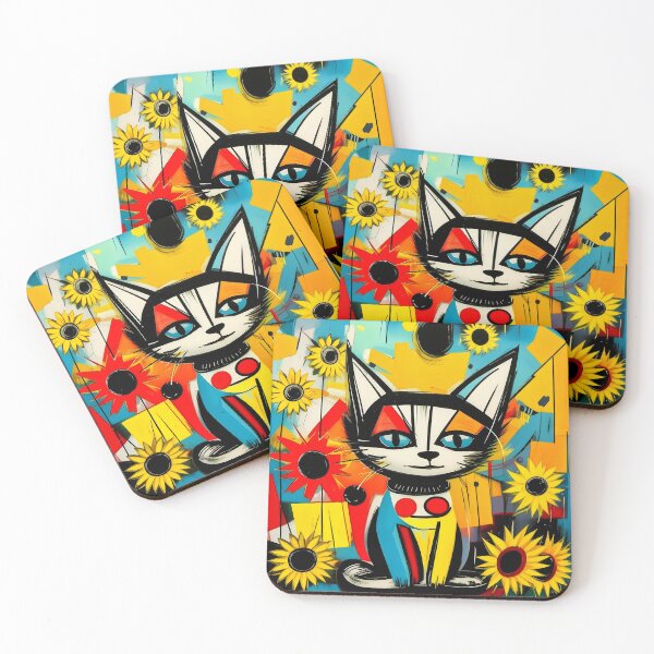 Item preview, A beautiful kitten among the sunflowers. designed and sold by Natalia-Vlad.