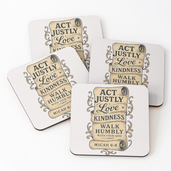 Item preview, Micah 6:8 Act Justly Love Kindness Walk Humbly designed and sold by SimplySelim.