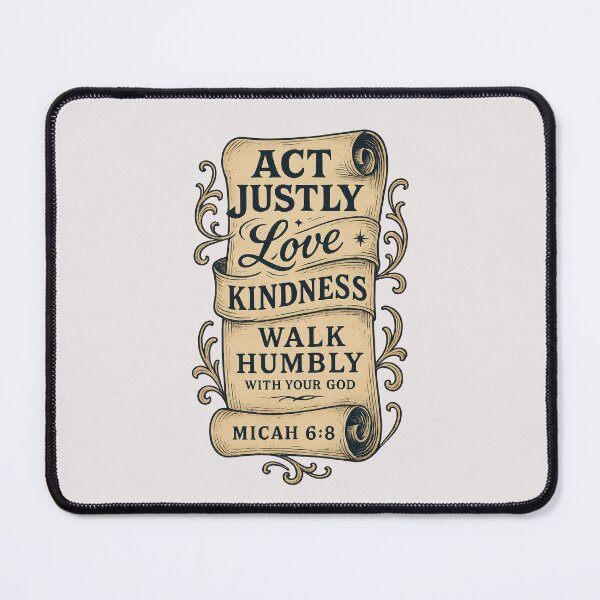 Item preview, Micah 6:8 Act Justly Love Kindness Walk Humbly designed and sold by SimplySelim.