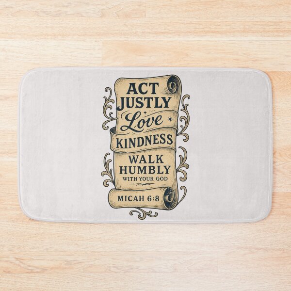Item preview, Micah 6:8 Act Justly Love Kindness Walk Humbly designed and sold by SimplySelim.