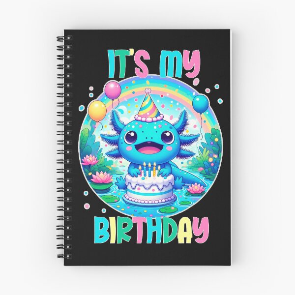 Item preview,  It's my Birthday Colorful Axolotl, Axolotl, Happy Birthday, Cute Axolotl designed and sold by Khalu.