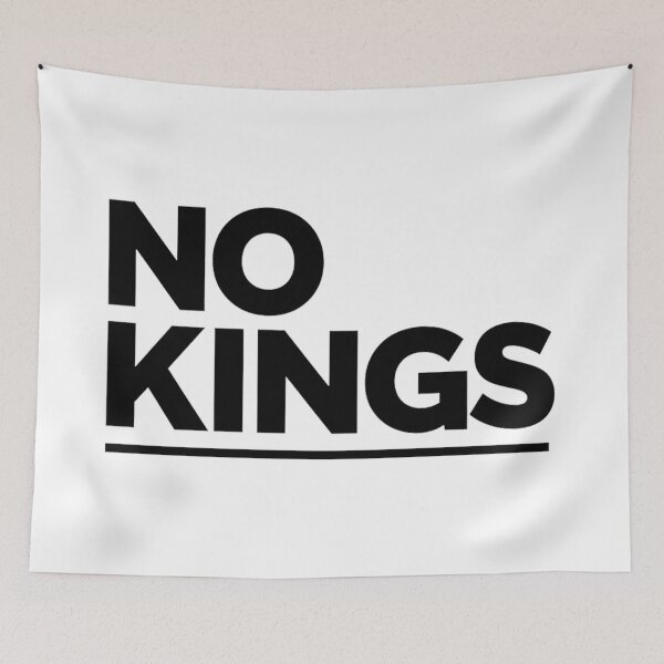 Item preview, No Kings Quote Sticker – Punk Anarchist Redbubble Art designed and sold by eyesasdaggers.