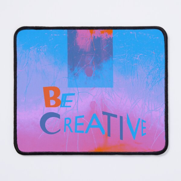 Item preview, "Be Creative" Painterly Design in Blue Red designed and sold by Psychmaster.