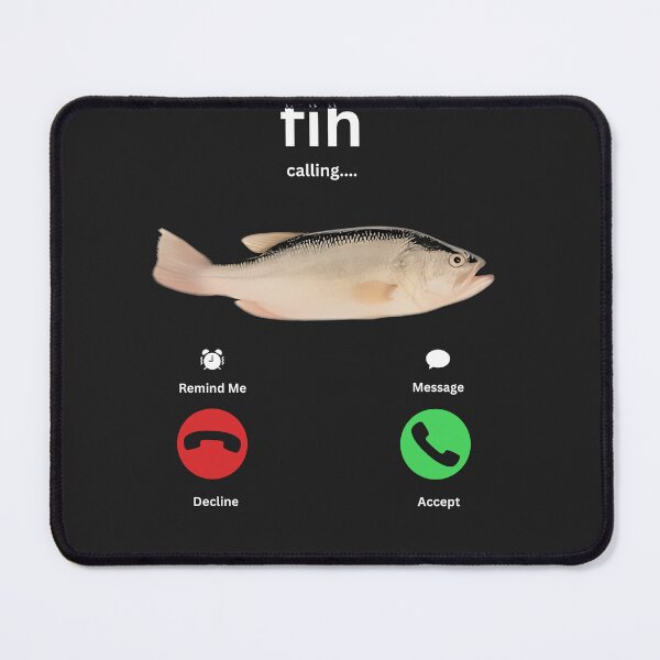 Item preview, “Fih Calling - Funny Fish Phone Meme” designed and sold by ASHTEEZ.