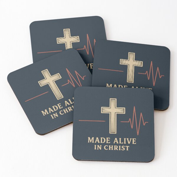 Item preview, Made Alive in Christ Cross Heartbeat Art designed and sold by SimplySelim.
