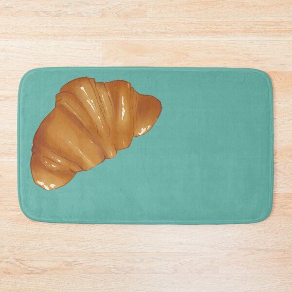 Item preview, Golden Croissant Delight | Buttery Amber Food Illustration designed and sold by Olitvia.