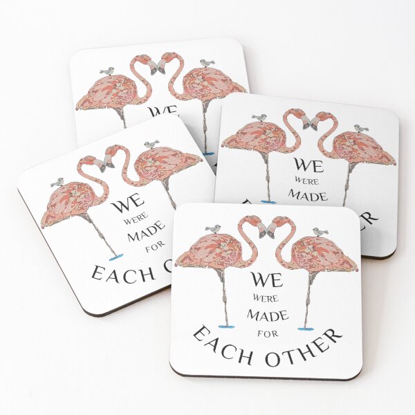 Item preview, We Were Made for Each Other – Romantic Flamingos in Love designed and sold by LnsCreations.