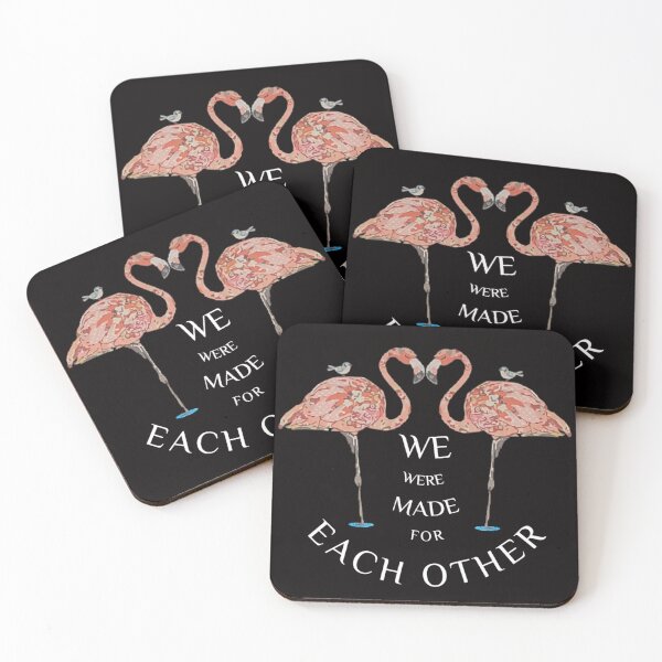 Item preview, We Were Made for Each Other – Romantic Flamingos in Love designed and sold by LnsCreations.