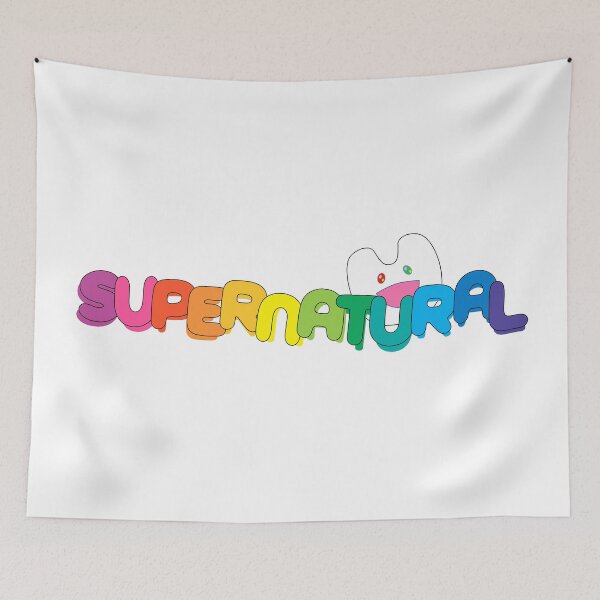 Item preview, Supernatural Bubble Letters New Jeans designed and sold by Greatbluewhale3.