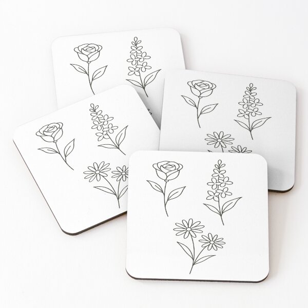 Item preview, Abstract Florals — Minimalist Line Art Flowers designed and sold by PastimeMastery.
