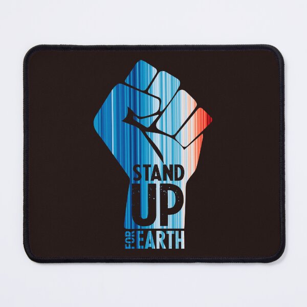 Item preview, Climate Change Stripes - Fist - Stand Up For Earth designed and sold by Frank J. Art.