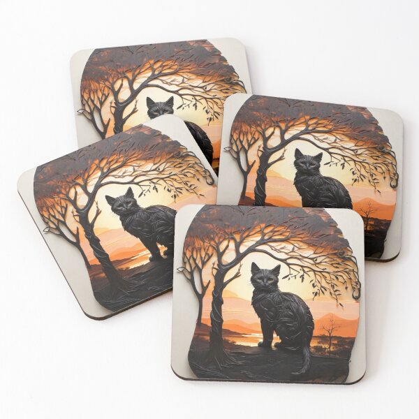 Item preview, Cat's Quiet Evening at Sunset designed and sold by KilianSzmid.
